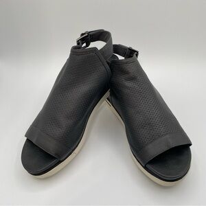 EILEEN FISHER Sport Platform Sandal Sz 7 Charcoal Gray